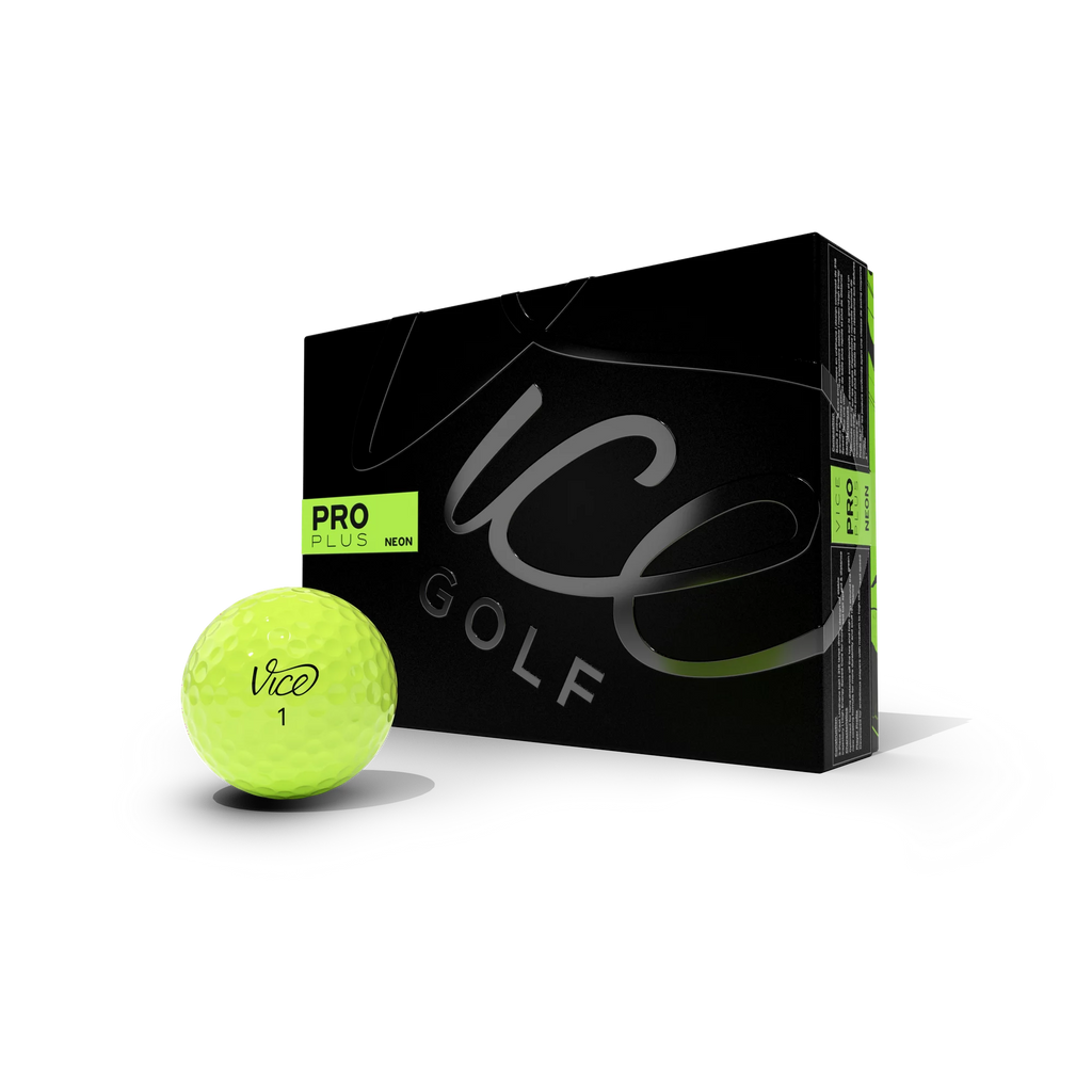 Vice Golf Pro Plus Golf Balls, 12 Pack, Lime