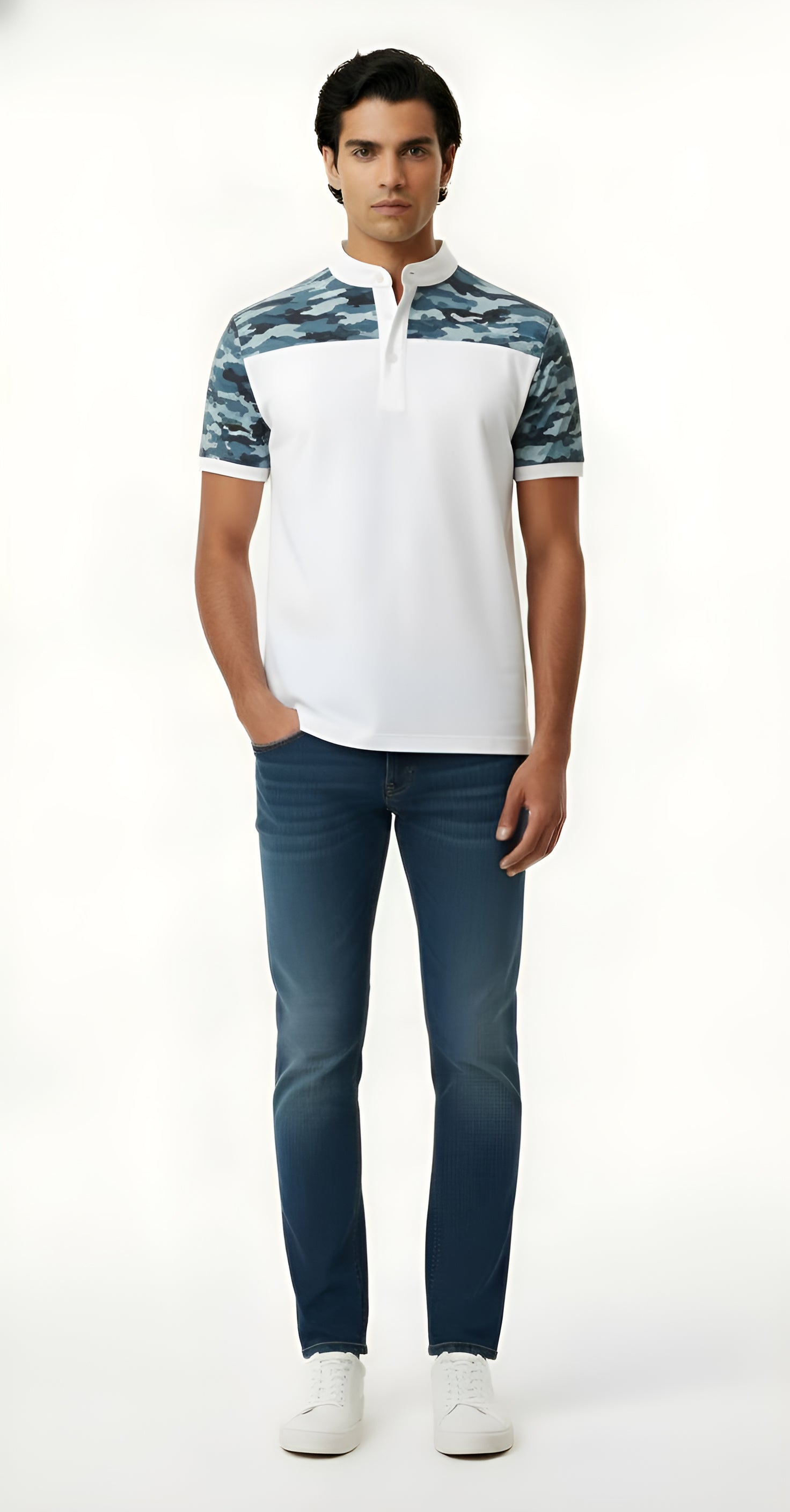 Camouflage Casual Polo Shirt
