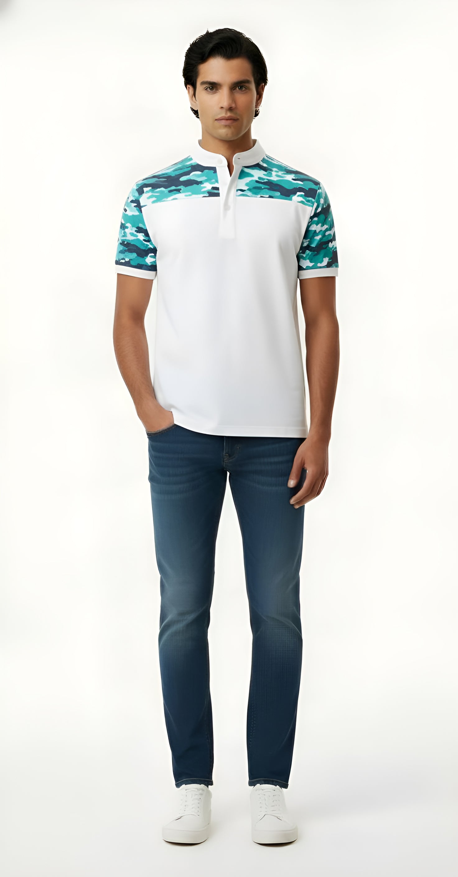 Camouflage Casual Polo Shirt