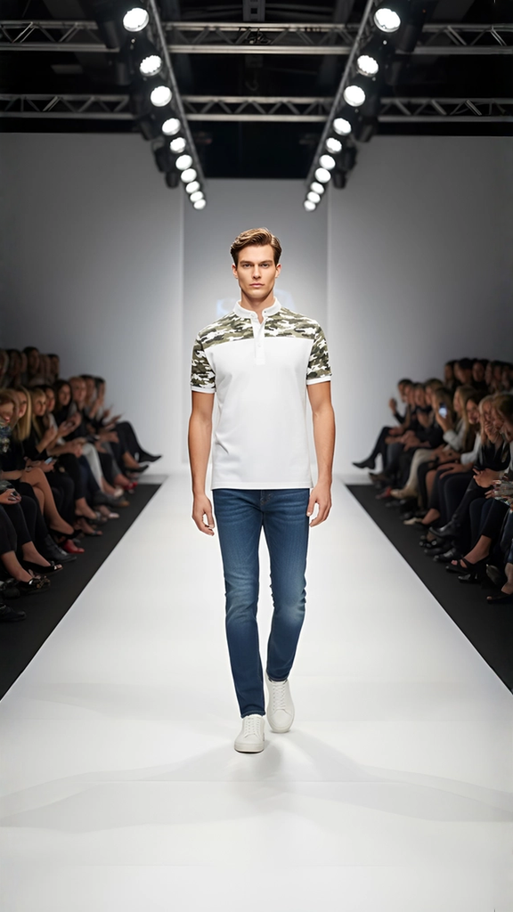 Camouflage Casual Polo Shirt