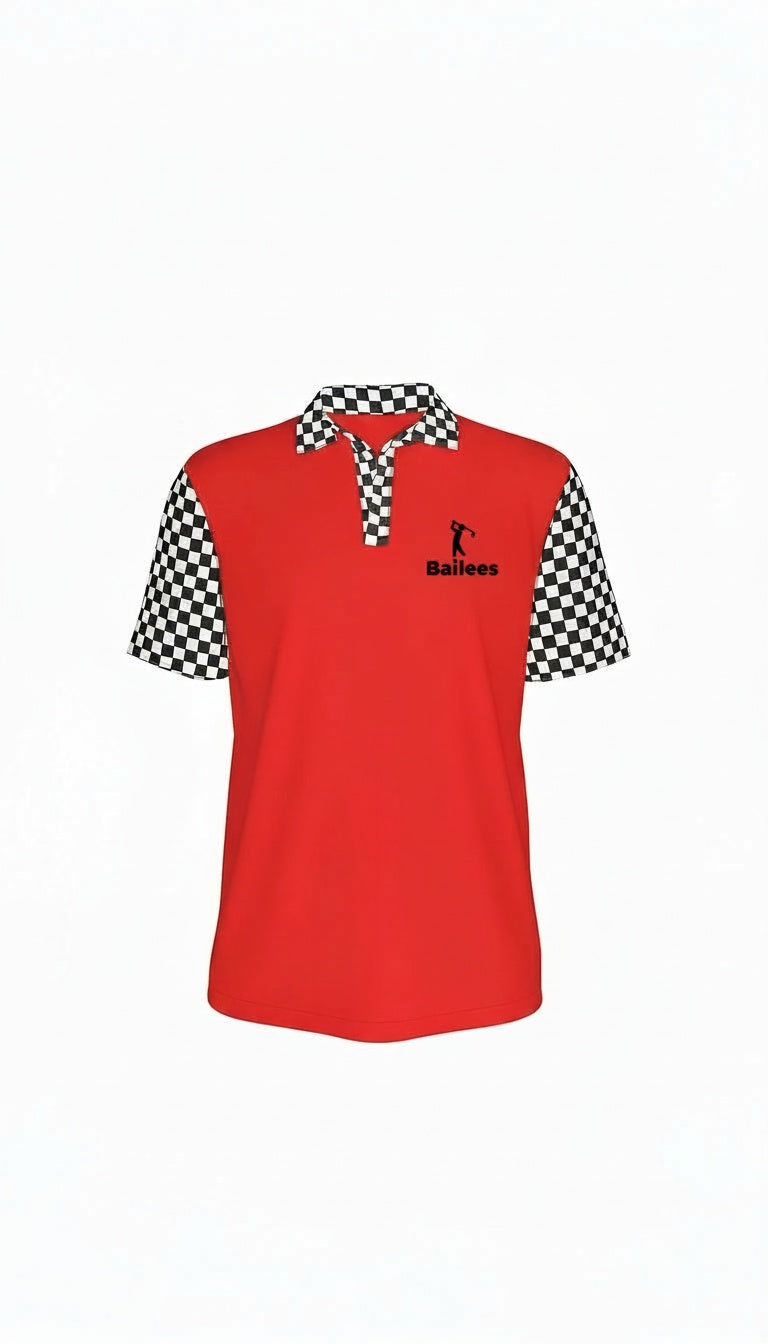 Checker Accent Polo