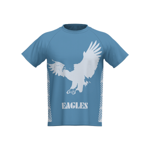 Men's Eagles Seamless Knit Short Sleeve T-shirt-Cotton Feel Lightweight