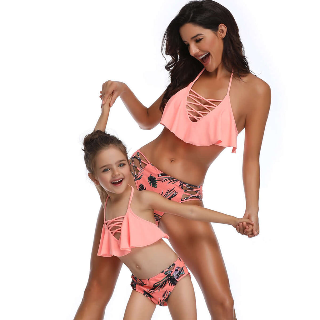 swimwear Mom Daughter Mamas Band

age swimdress Mae E Filha Mommy and

 Me Clothes