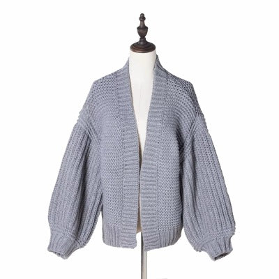 Wool knit cardigan