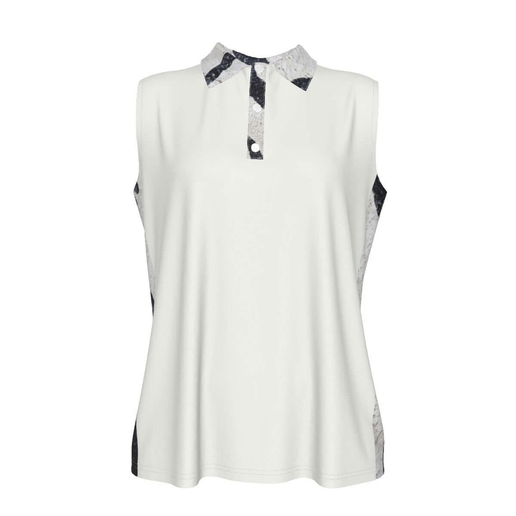LB Jessica Leopard Sleeveless POLO Shirt