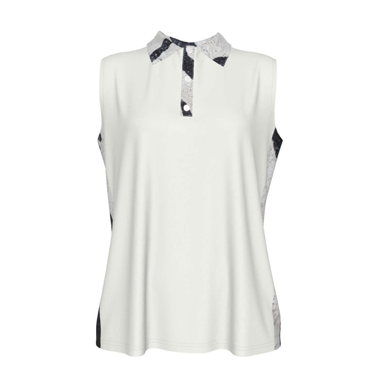 LB Jessica Leopard Sleeveless POLO Shirt