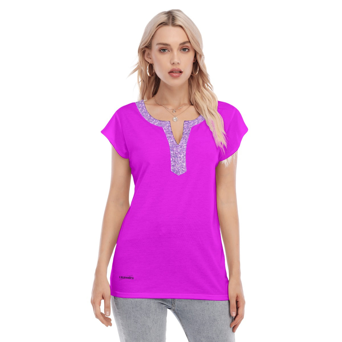 Deep V short sleeve Golf Polo Shirts