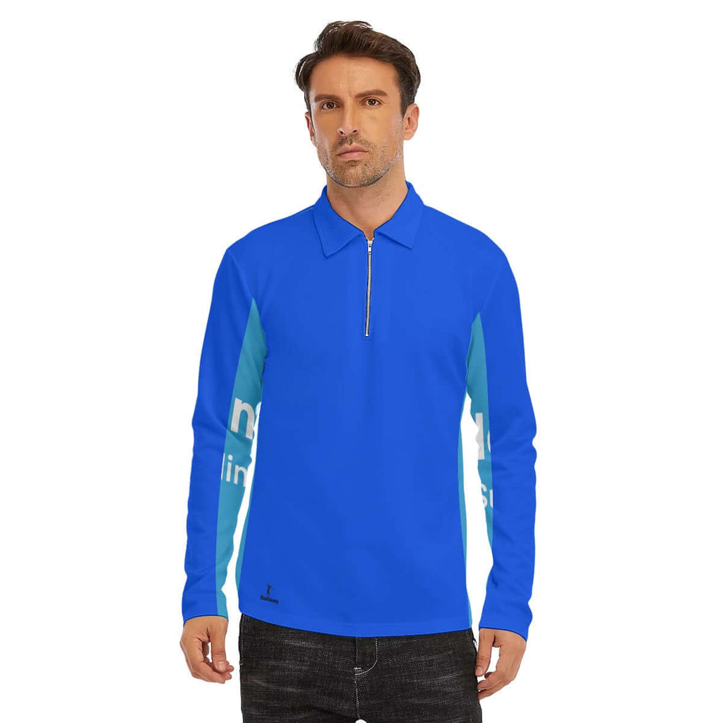 Mens Zipper Polo With Neckline Closure
