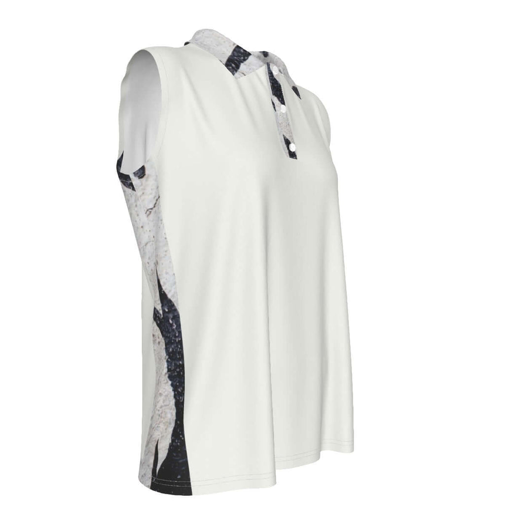 LB Jessica Leopard Sleeveless POLO Shirt