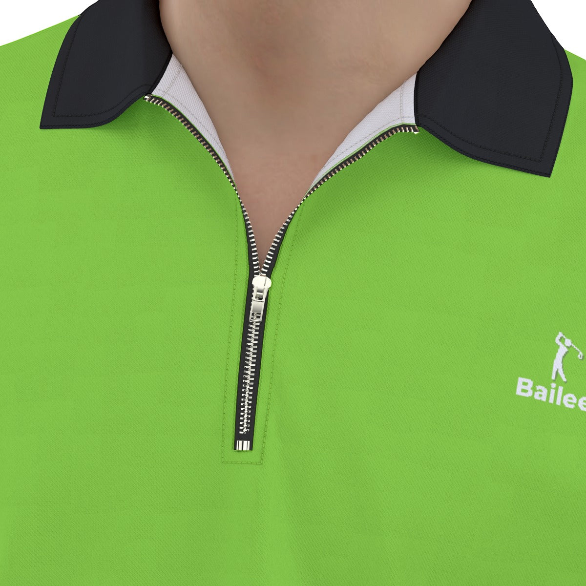 Bailees Men's Eagles Polo Shirt with  Zipper