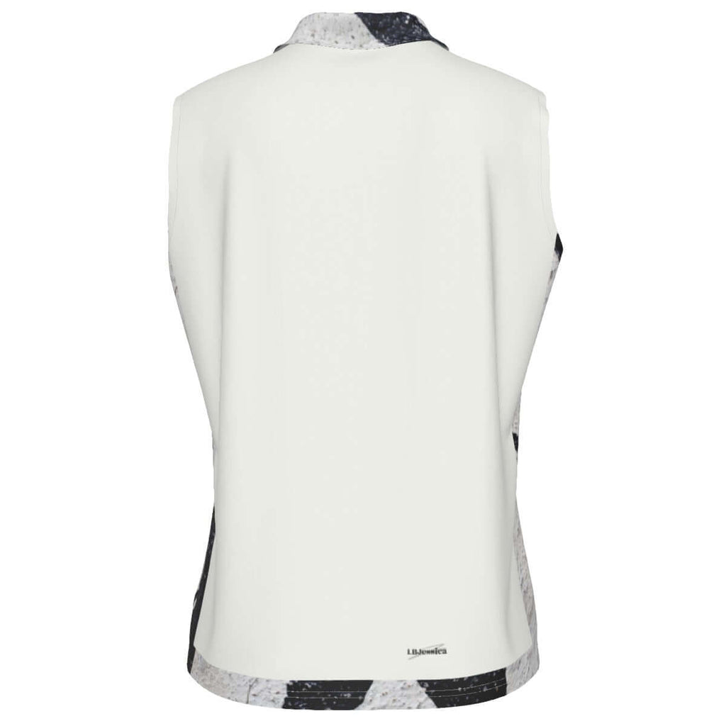 LB Jessica Leopard Sleeveless POLO Shirt