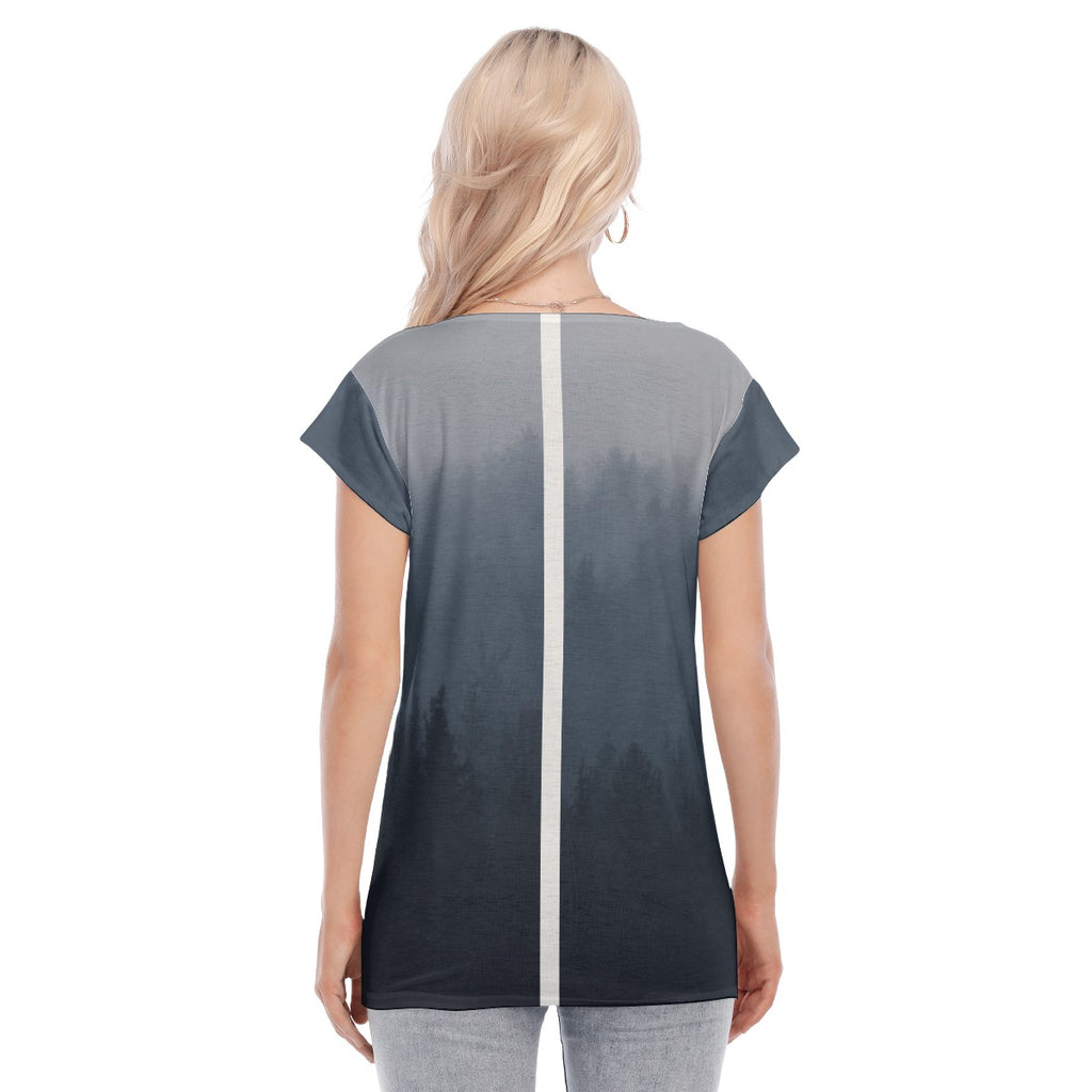 LB Jessica Deep V short sleeve Golf Polo Shirts Black
