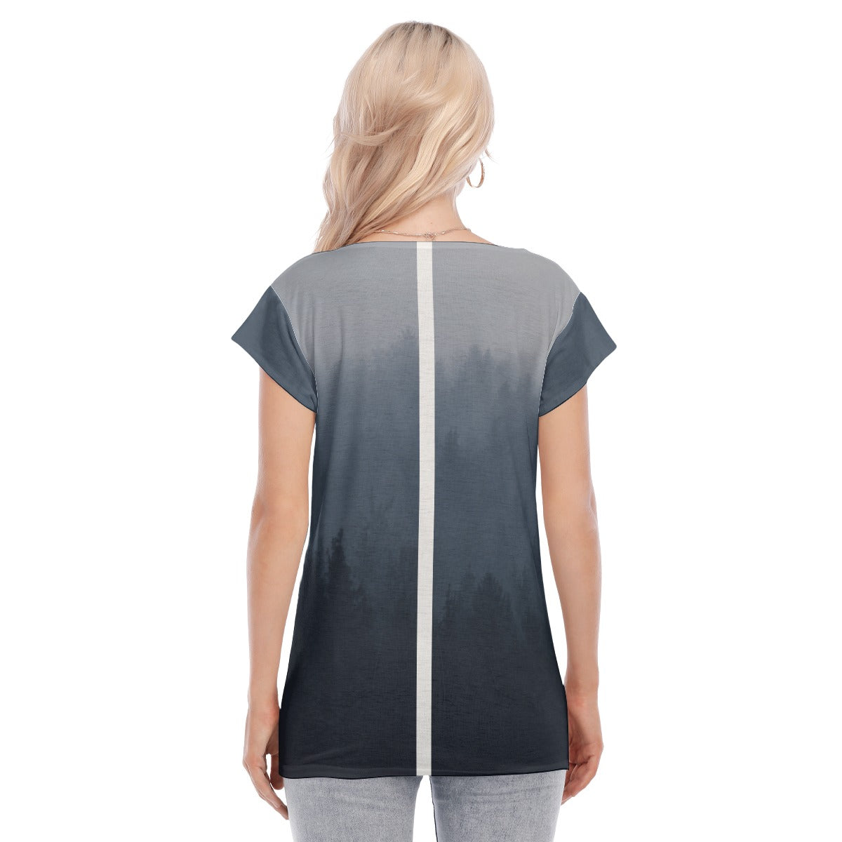 LB Jessica Deep V short sleeve Golf Polo Shirts Black