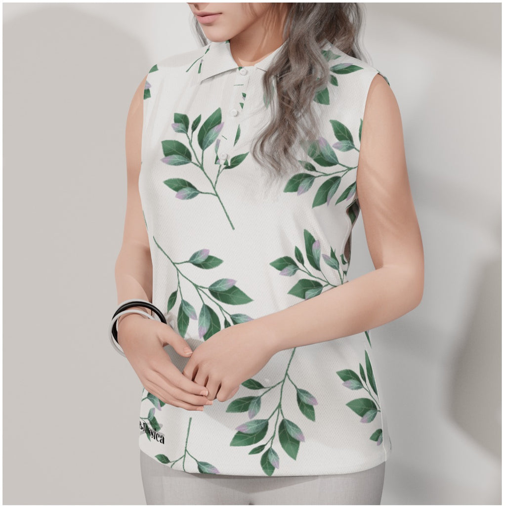 LB Jessica Leaf Sleeveless POLO Shirt