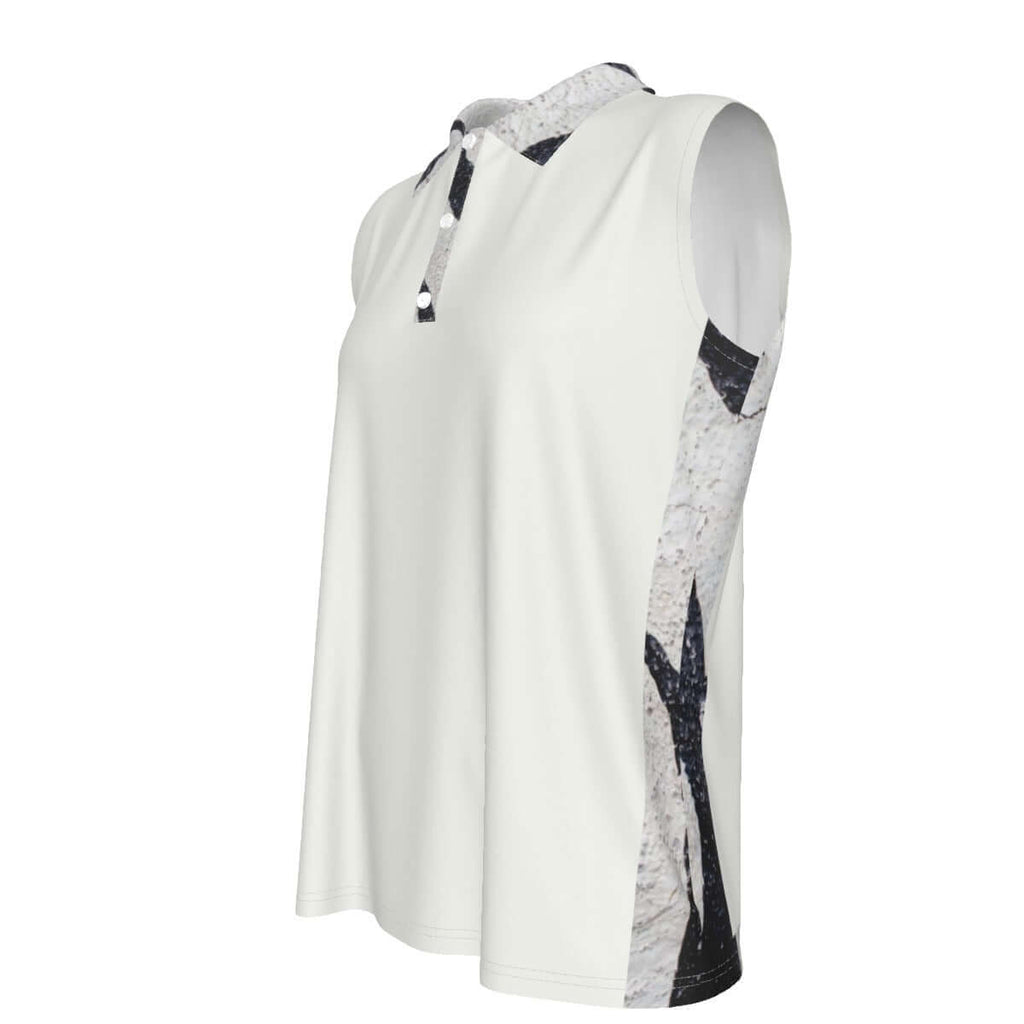LB Jessica Leopard Sleeveless POLO Shirt