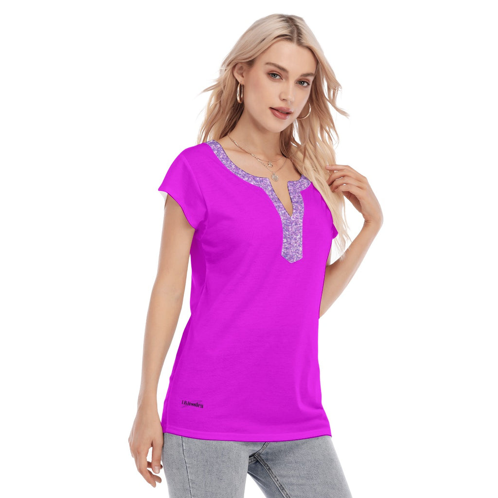 Deep V short sleeve Golf Polo Shirts