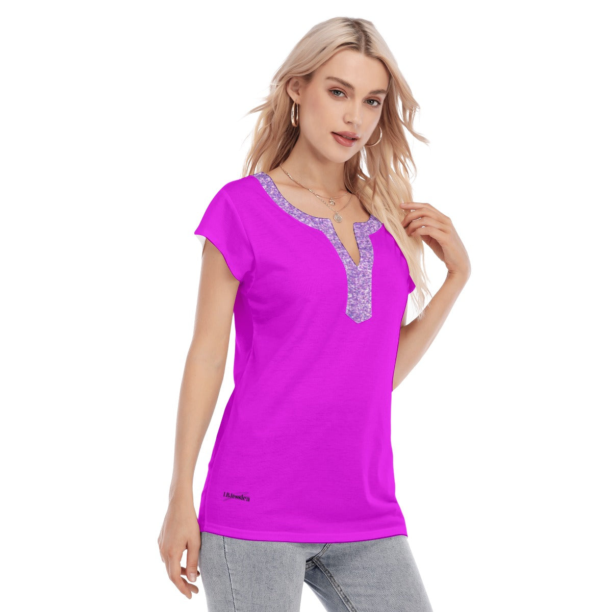 Deep V short sleeve Golf Polo Shirts