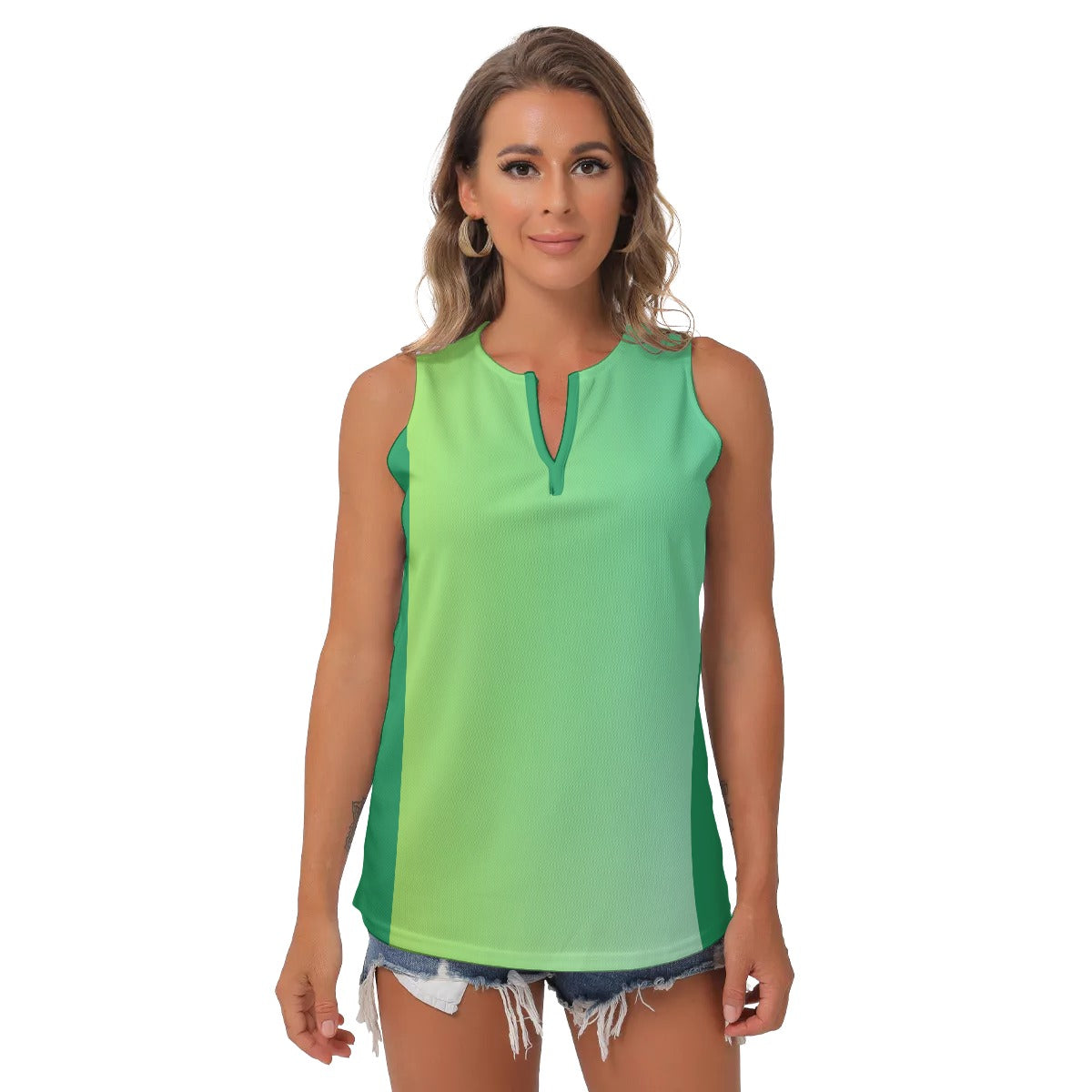 Women's Sleeveless V-Neck Top