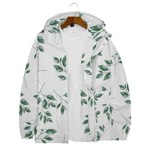 LB Jessica Windbreaker With Zipper Closure And Snap Button Leaf collection