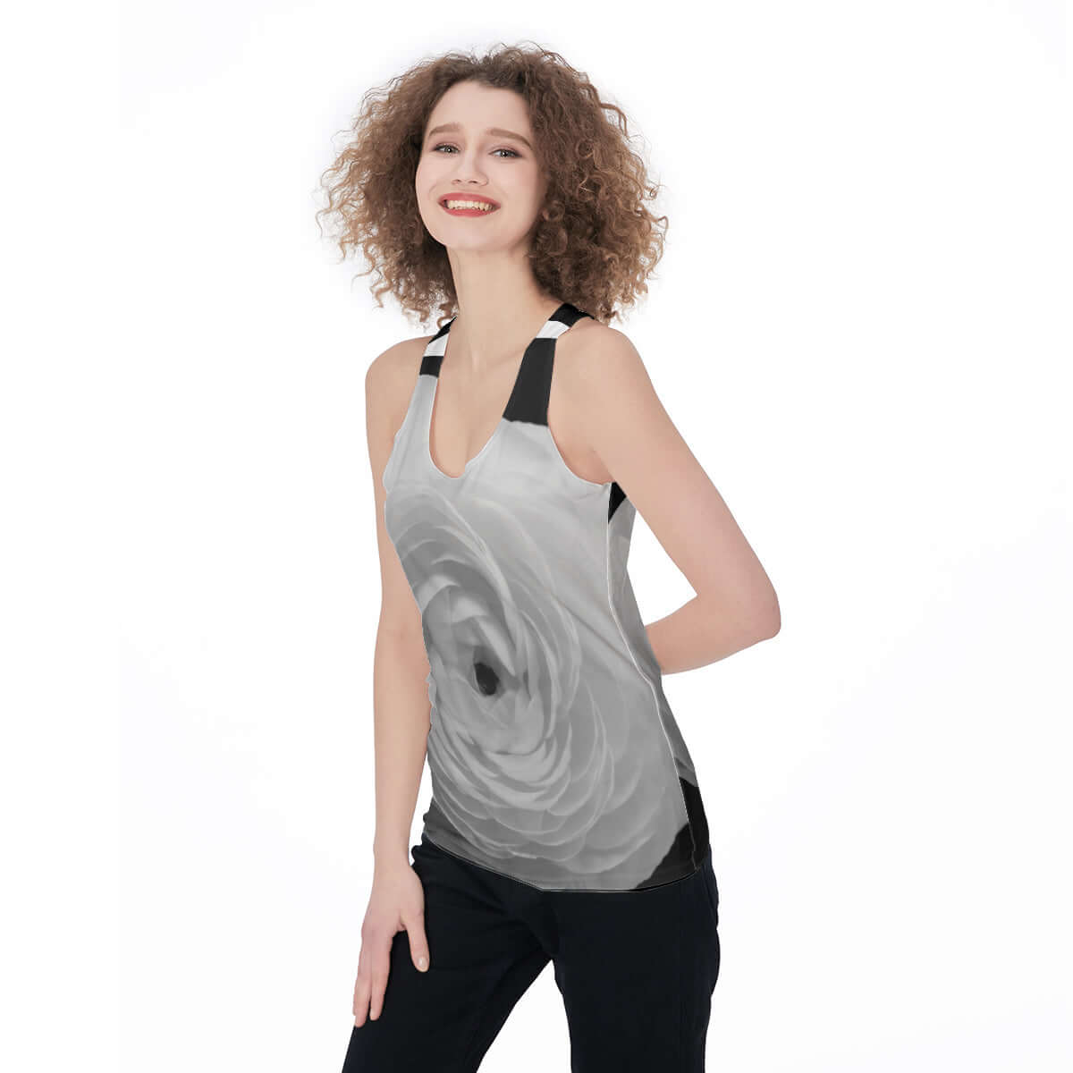 LB Rose Racerback Tank Top