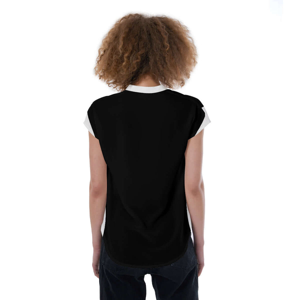 LB Jessica V-neck Stand-up Collar golf shirt