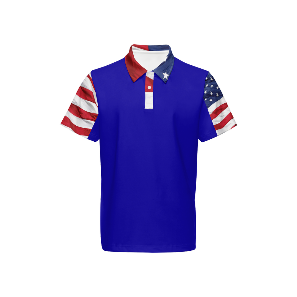 Bailees Stars and stripes Classic Fit Short-Sleeve Polo Shirt