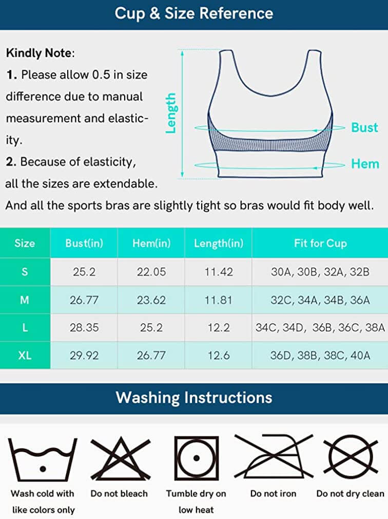 LicLiz Seamless Padded Sports Bras for Women Medium Support Fitness Workout Yoga Bra
