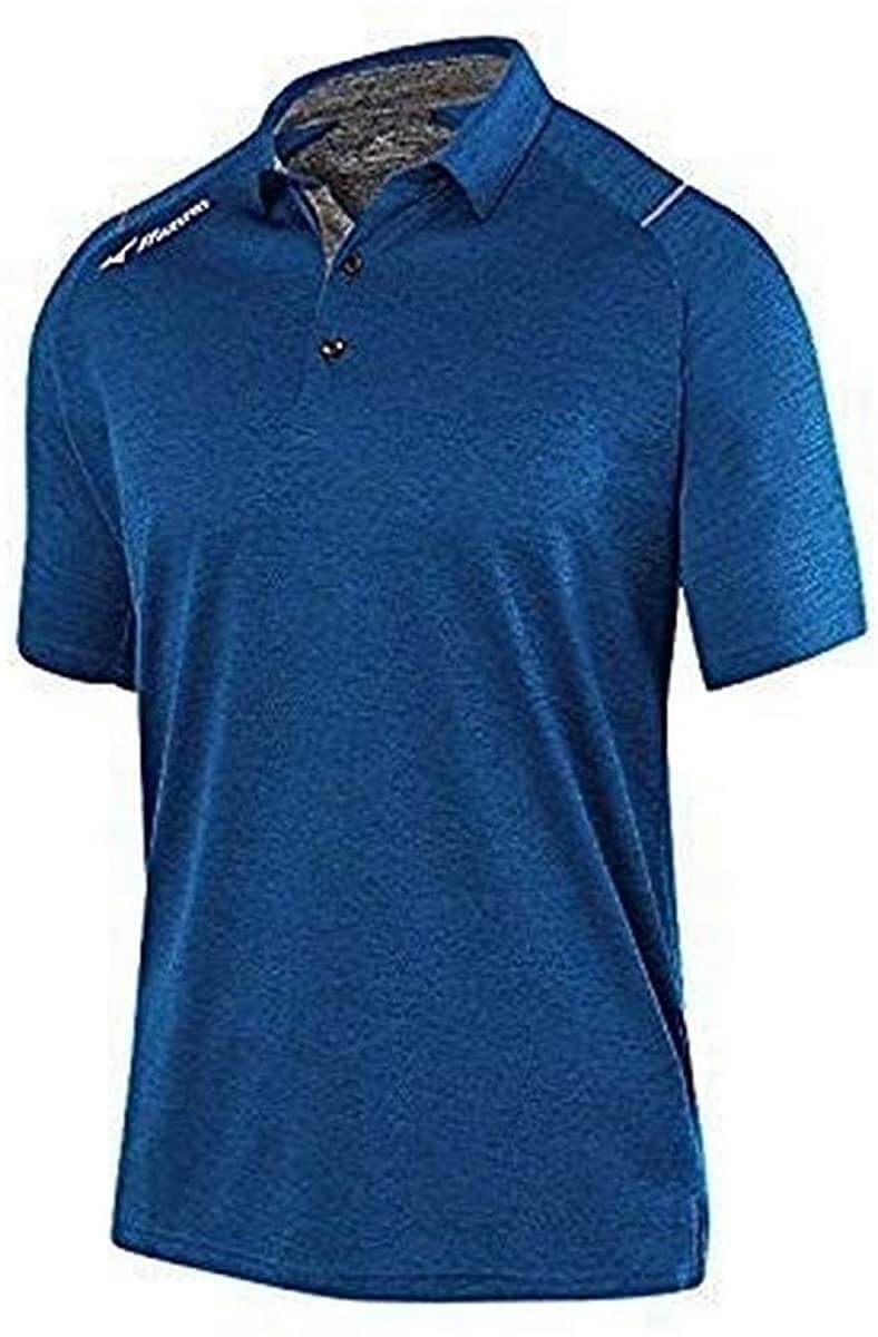 Mizuno Adult Men's Polo Shirt, Royal, Large