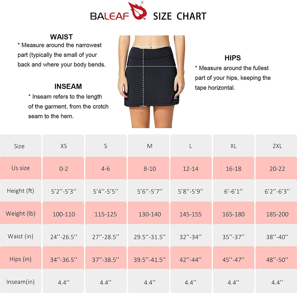 Women's Athletic Skorts Lightweight Active Skirts with Shorts Pockets Running