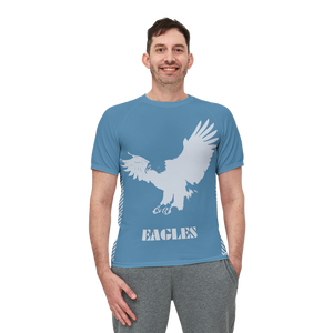 Men's Eagles Seamless Knit Short Sleeve T-shirt-Cotton Feel Lightweight