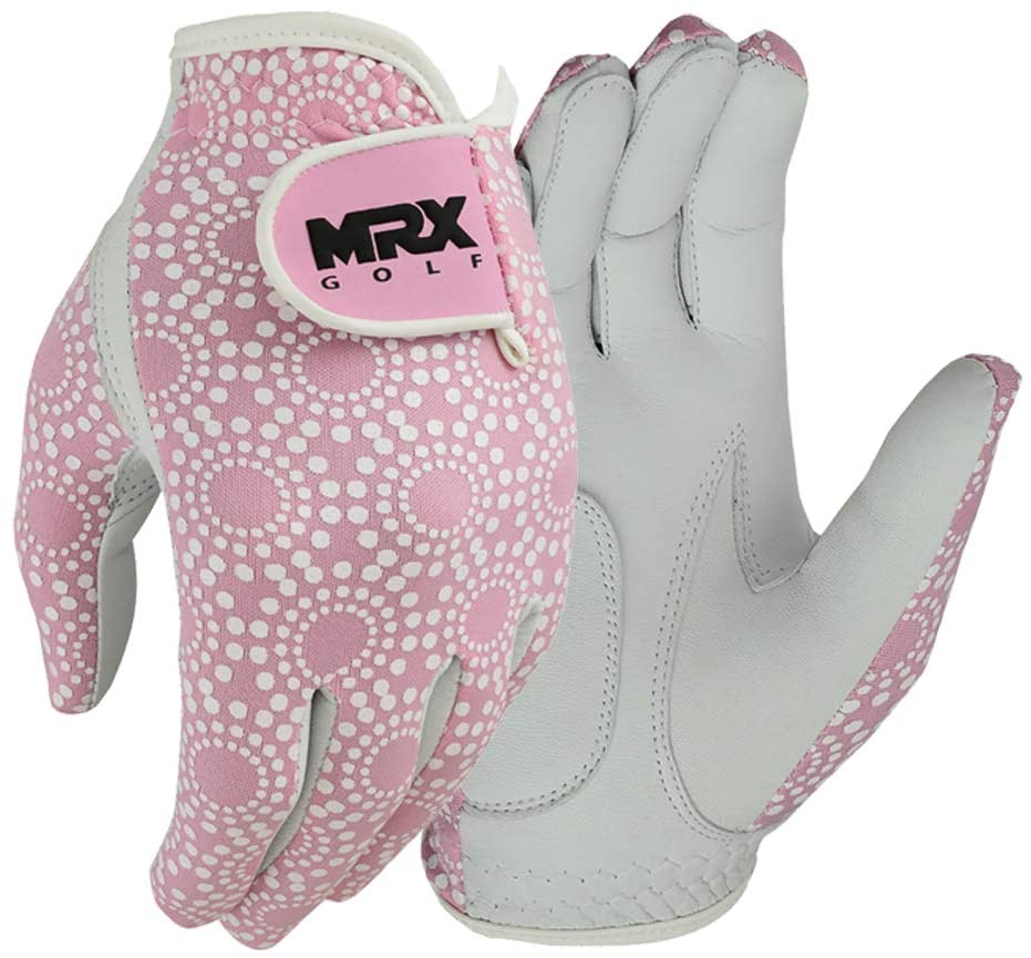 Women Golf Gloves Soft Fit Cabretta Leather Lycra Back Pink Ladies Glove Left Hand S - Walmart.com - Walmart.com
