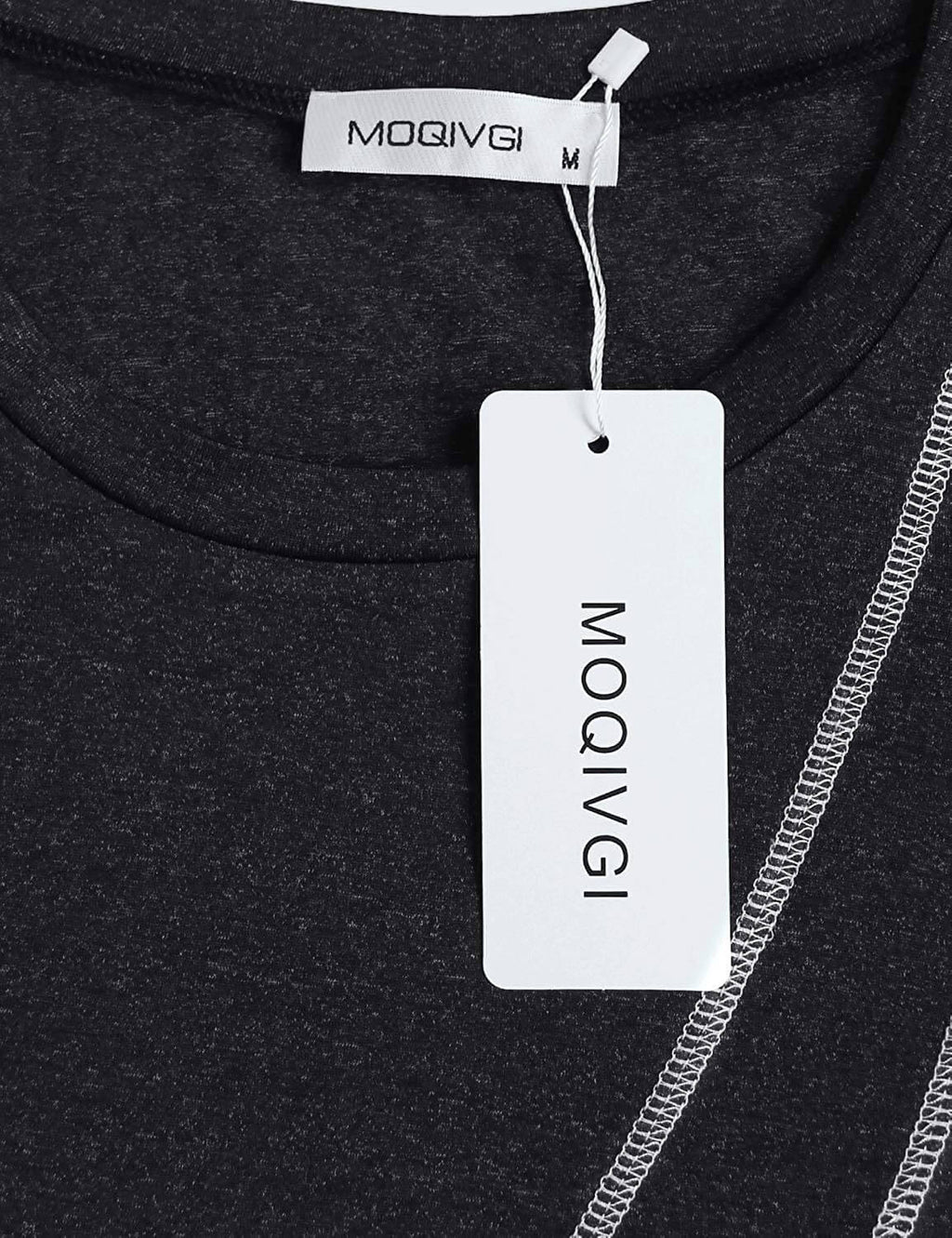 MOQIVGI Womens Crew Neck Casual Workout Tops Activewear Yoga Gym Sports Shirts