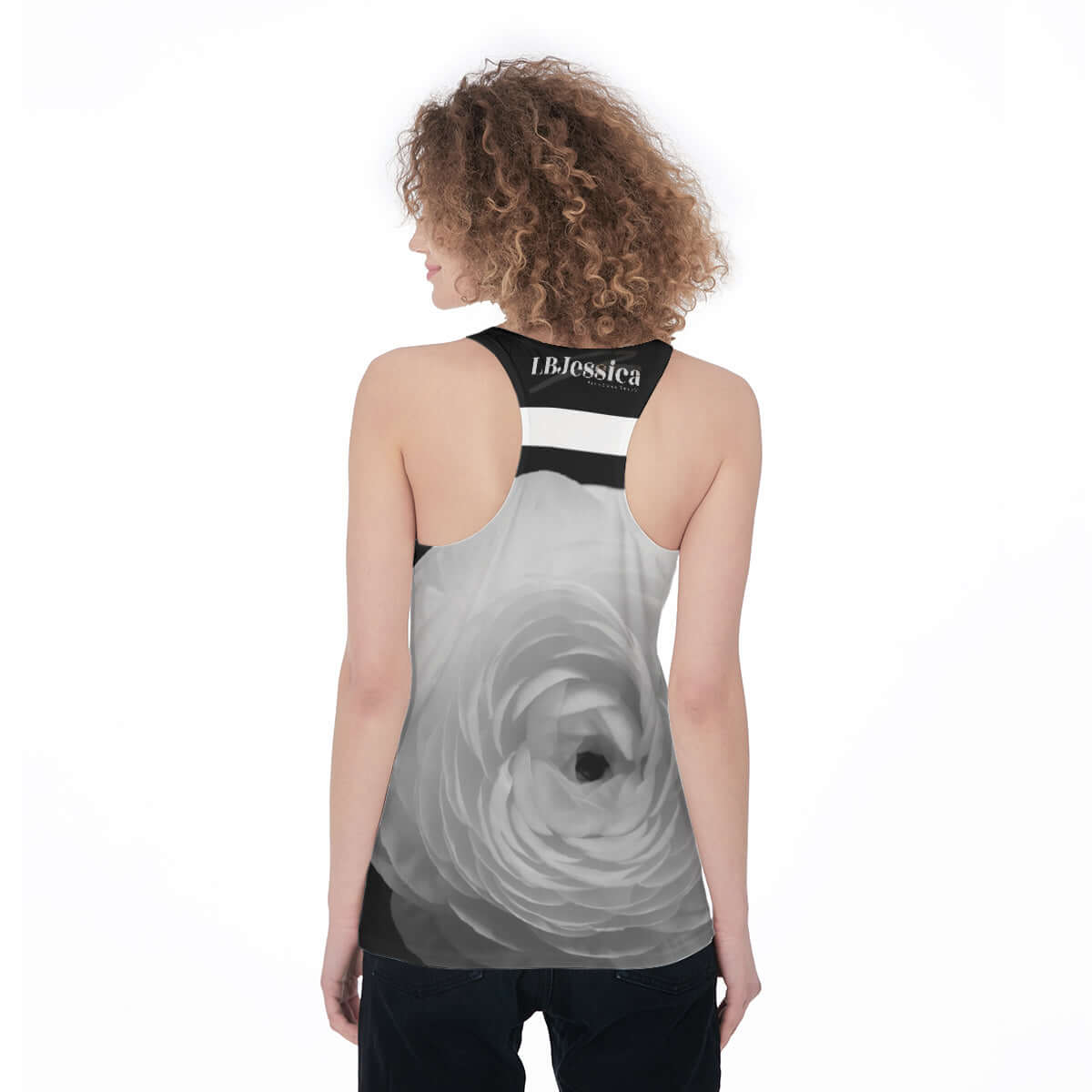 LB Rose Racerback Tank Top