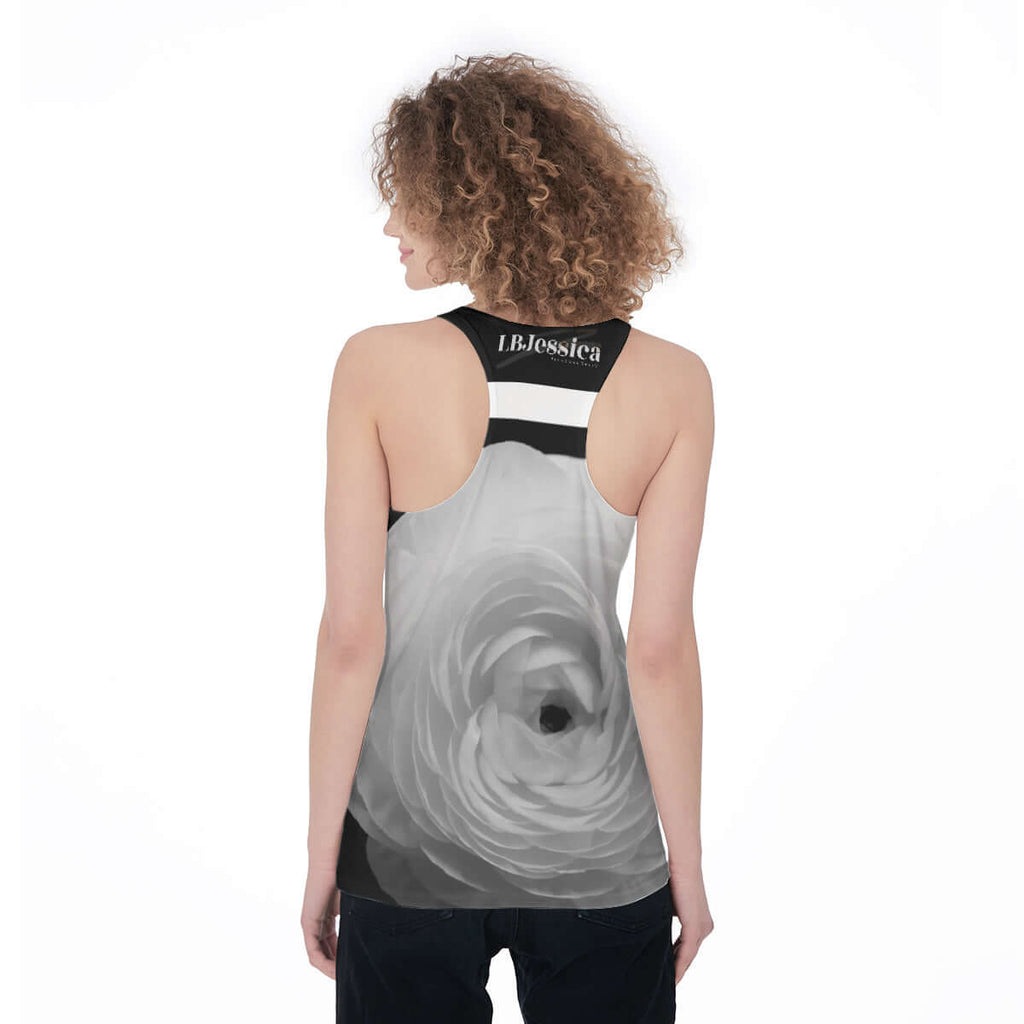 LB Rose Racerback Tank Top