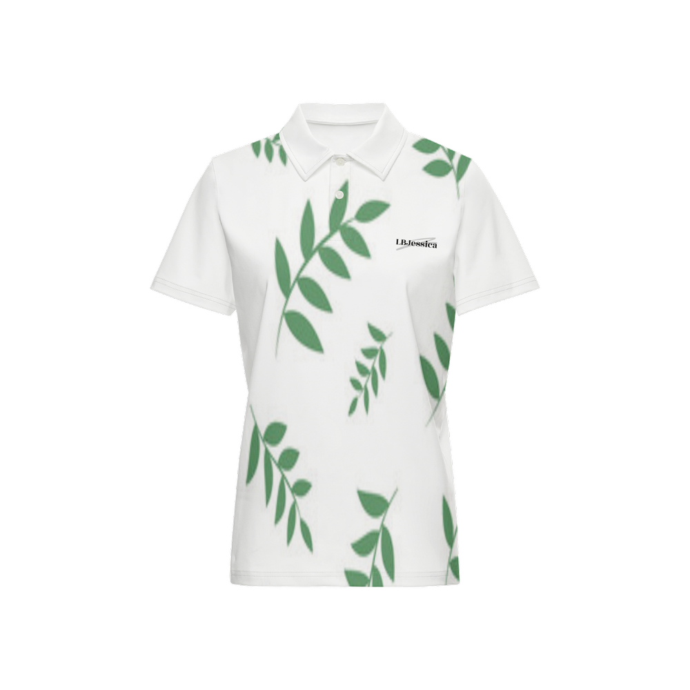 LB Jessica Leaf Classic Fit Short-Sleeve Polo