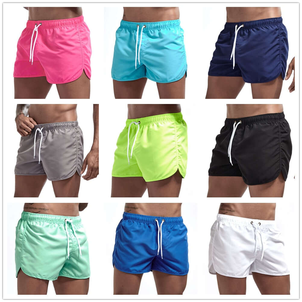 JOCKMAIL Mens Swimwear Swim Shorts Trunks Beach Board Shorts Swimming Pants Swimsuits Mens Running Sports Surffing shorts