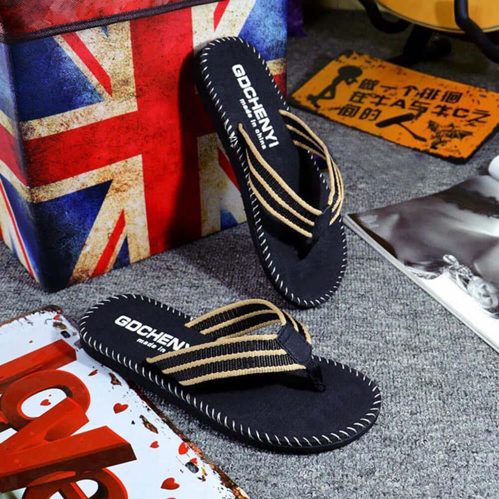 Men Adult Solid Summer Outside Flip Flops Slippers