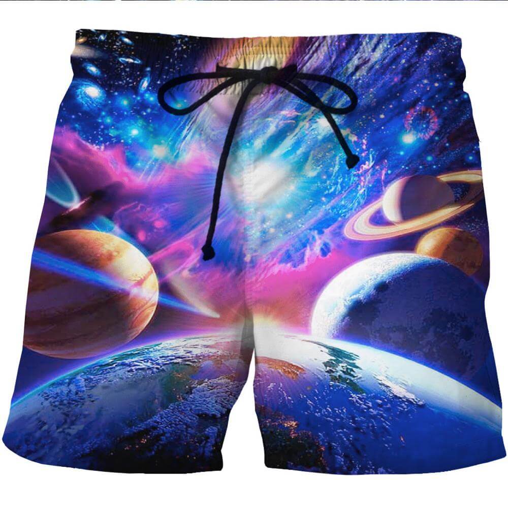 Men Beach Shorts Summer Fashion 3d Short Geometric Abstract Print Pattern board shorts off white swimwear short homme