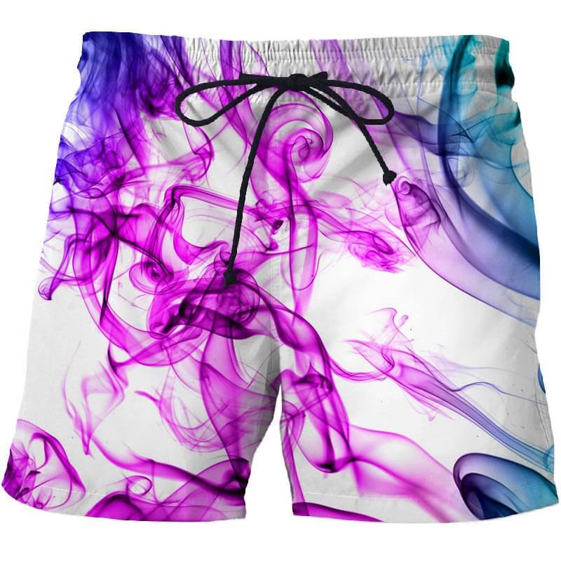 Men Beach Shorts Summer Fashion 3d Short Geometric Abstract Print Pattern board shorts off white swimwear short homme