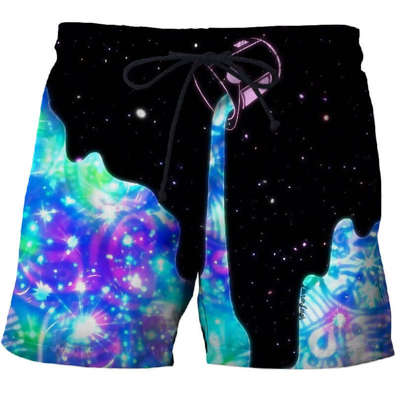 Men Beach Shorts Summer Fashion 3d Short Geometric Abstract Print Pattern board shorts off white swimwear short homme
