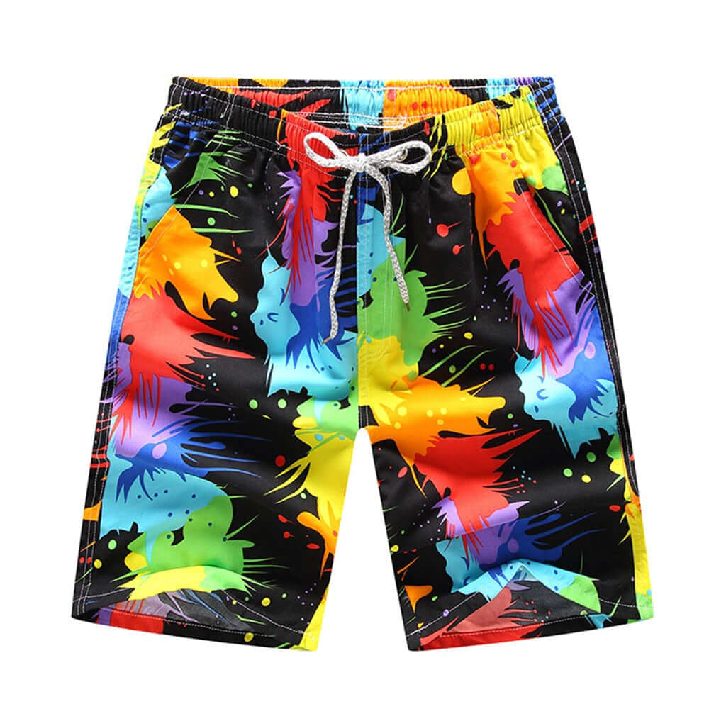 Men Boardshorts Summer Swimwear Mens Swimming Trunks Quick Dry Beach Shorts Colorful 3D Print Men's Swimsuits Bathing Suit
