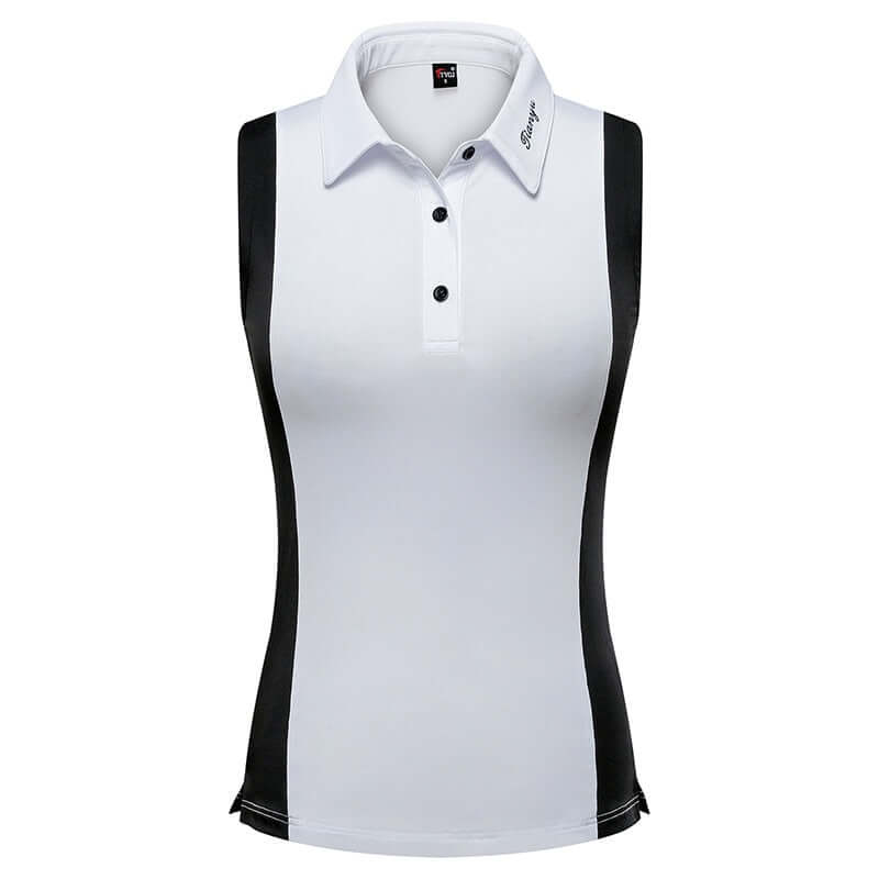 PGM Women Golf Sportswear Ladies Stand Collar Sleeveless Shirt