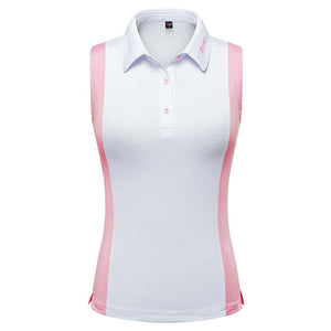 PGM Women Golf Sportswear Ladies Stand Collar Sleeveless Shirt