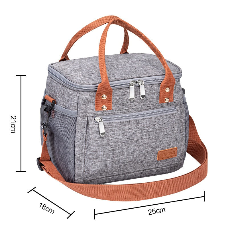 TOMULE Insulated Lunch Bag For Women Thermal Portable Cooler Bag Travel Picnic Bag 9L Bento Food Storage Bag Food Lunch Box Tote
