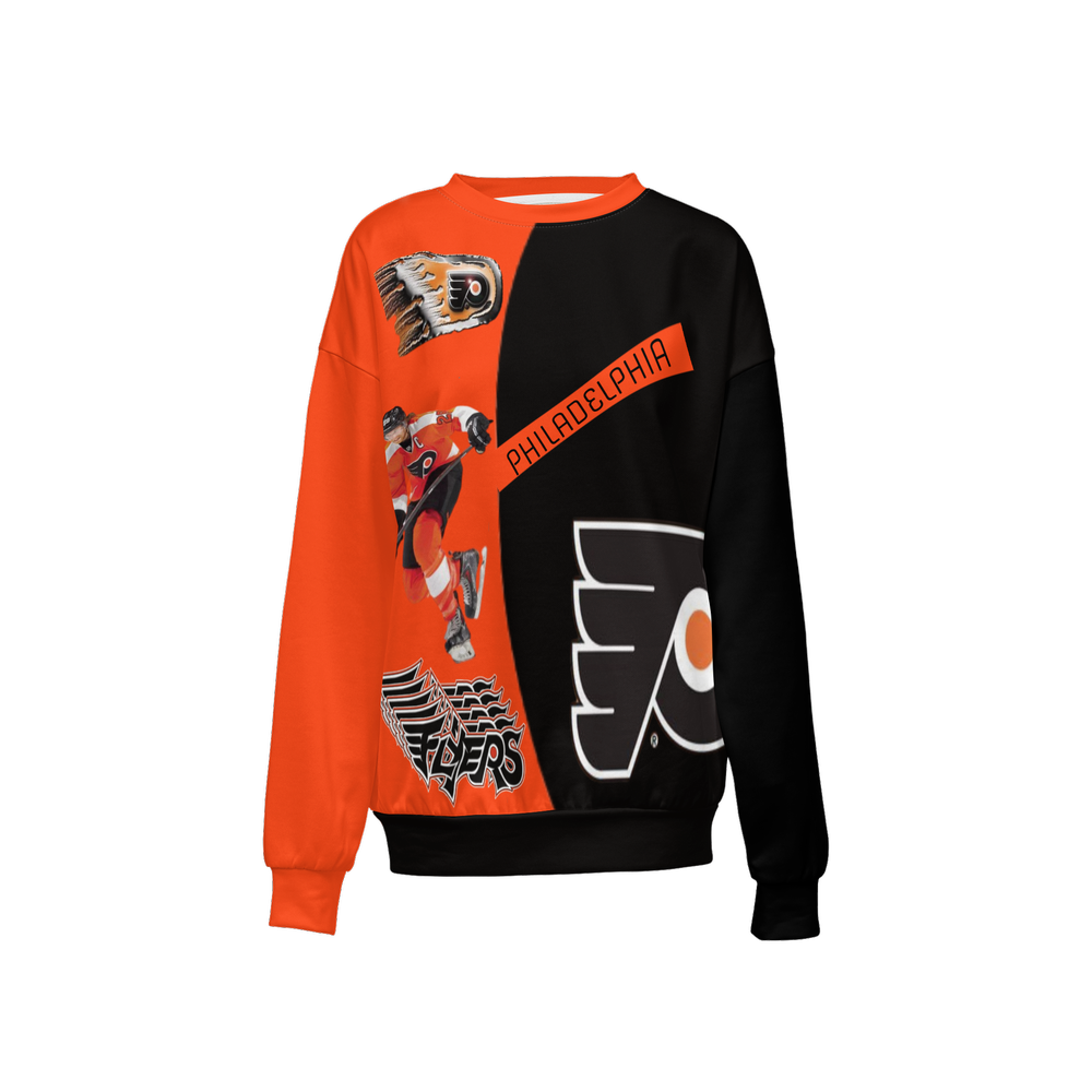 Women’s Relaxed Fit Flyers Crewneck Sweatshirt-Super