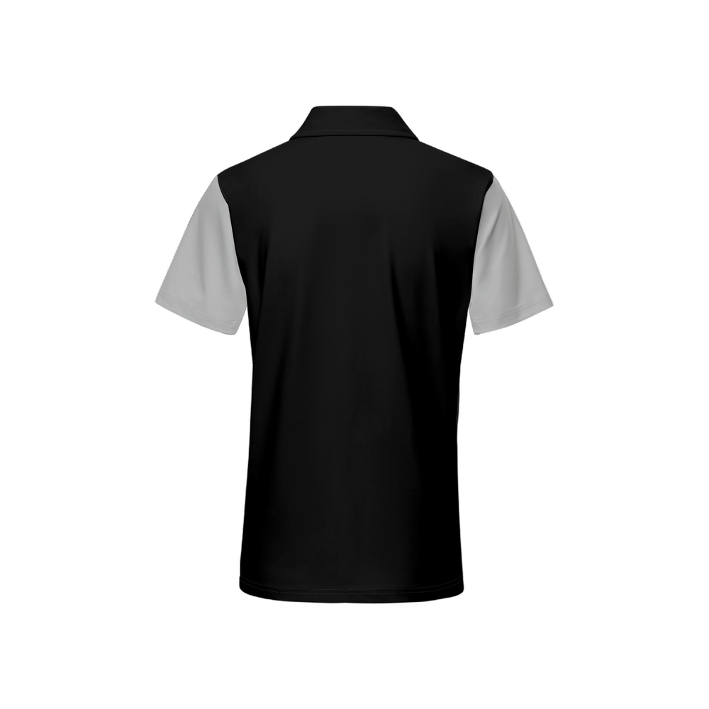 LB Jessica black grey Classic Fit Short-Sleeve Polo Shirt