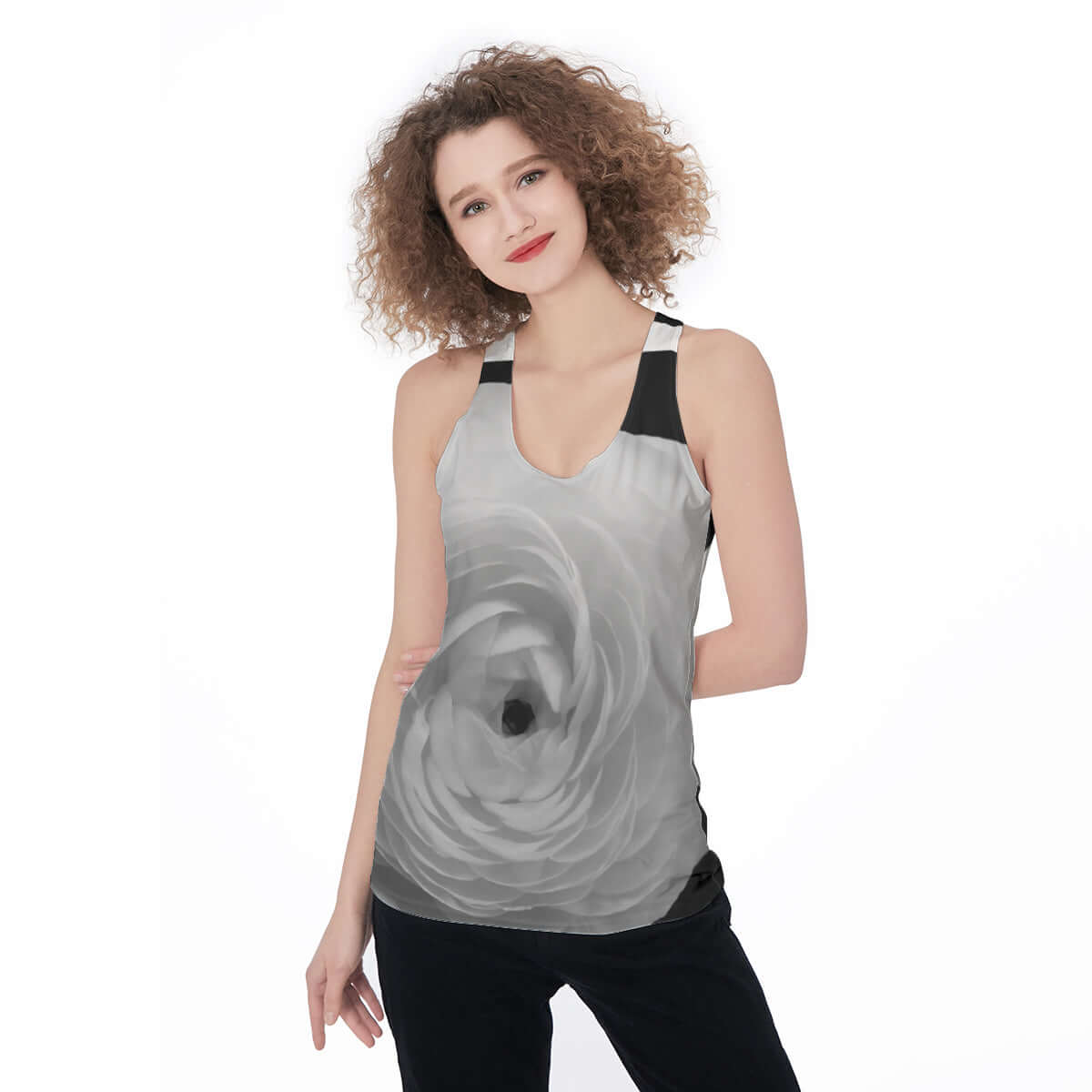 LB Rose Racerback Tank Top