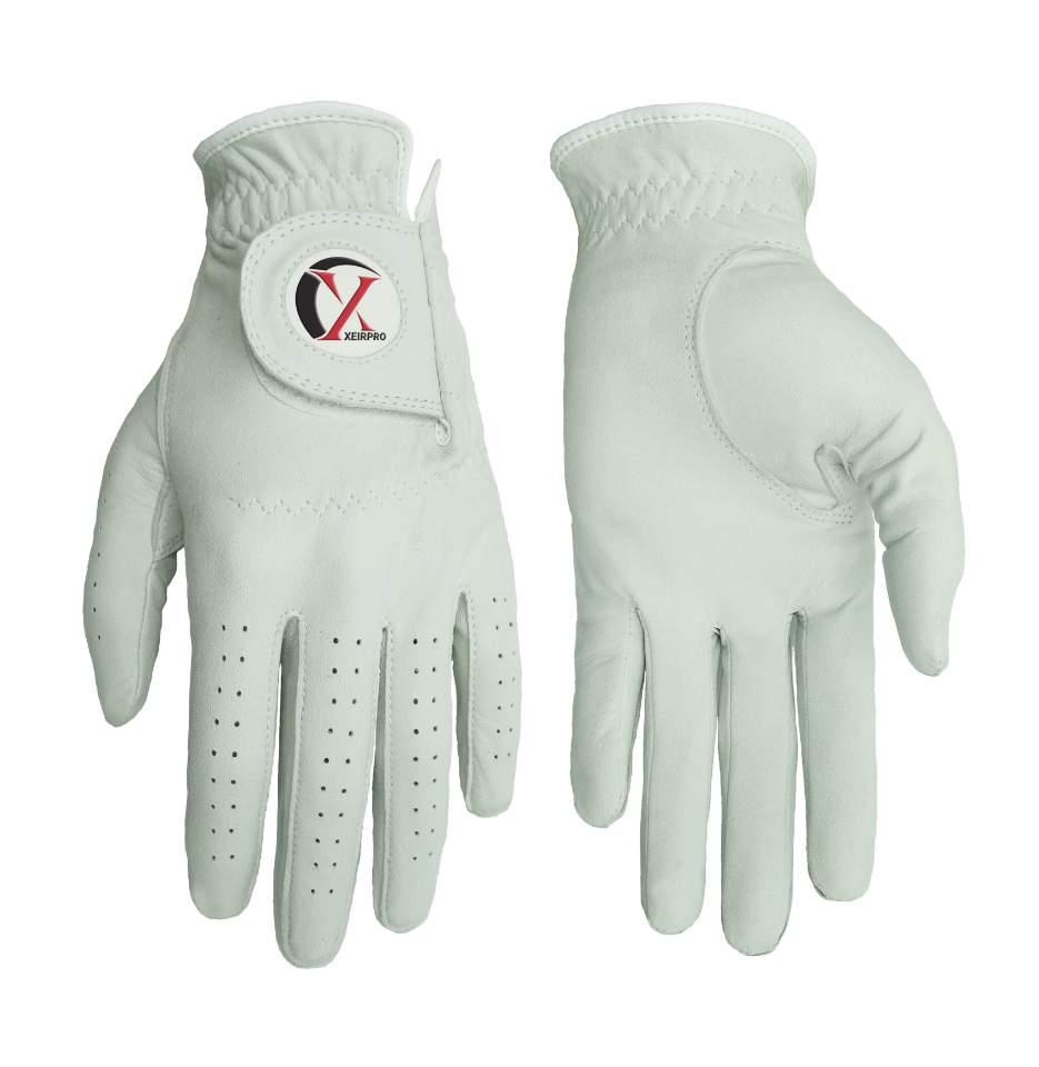 XEIR PRO  PREMIUM CABRETTA LEATHER WOMEN'S GOLF GLOVE  4-pack WORN ON LEFT HAND MEDIUM