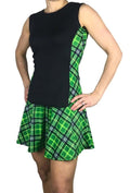 Green Plaid Women's Golf Outfit