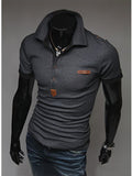 Men's Polo Shirt Quick Dry Performance Tactical Shirts Pique Jersey Golf Shirt